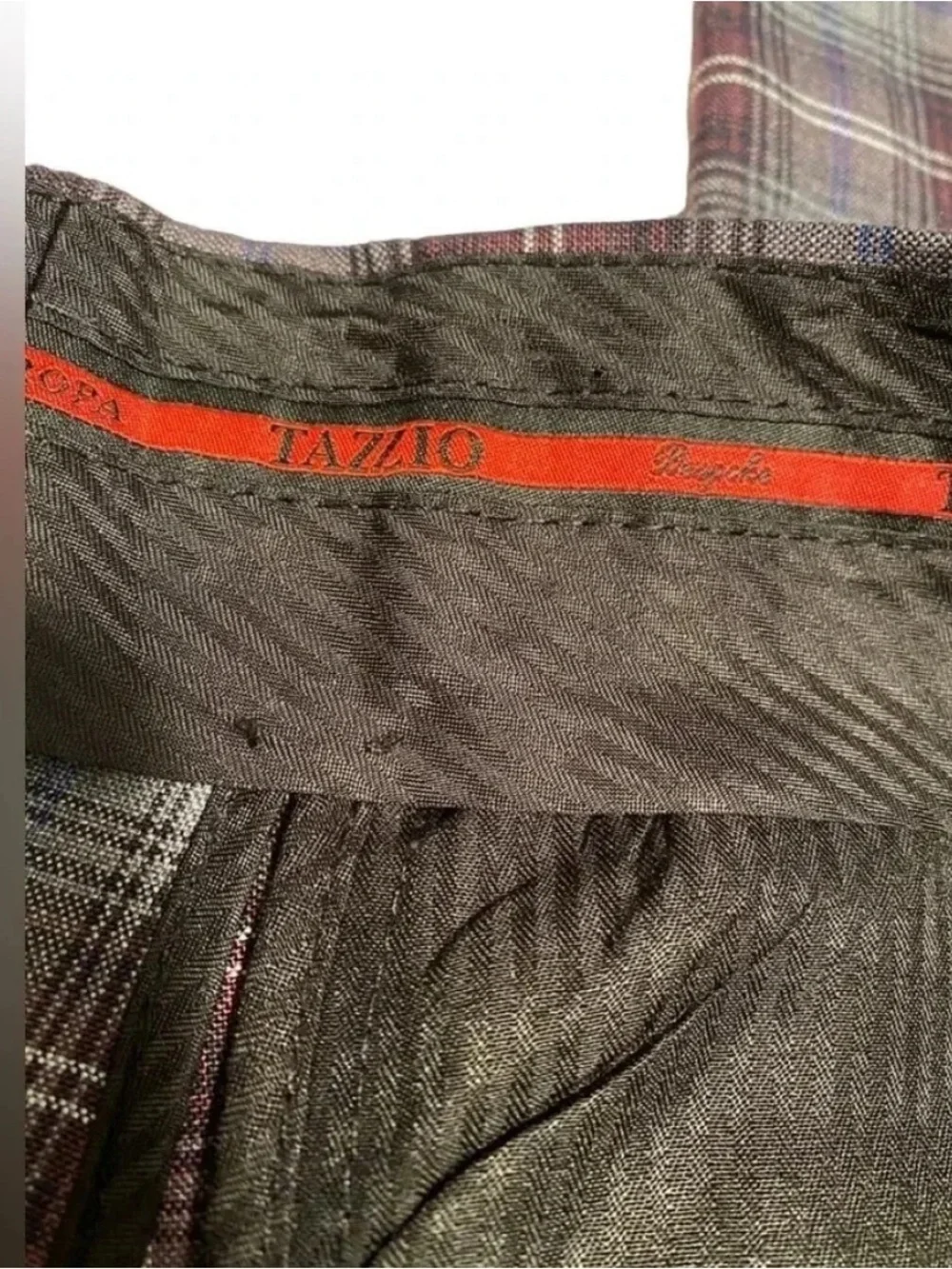 Men’s Bespoke Tazzio Skinny Fit Plaid Two Piece Suit
